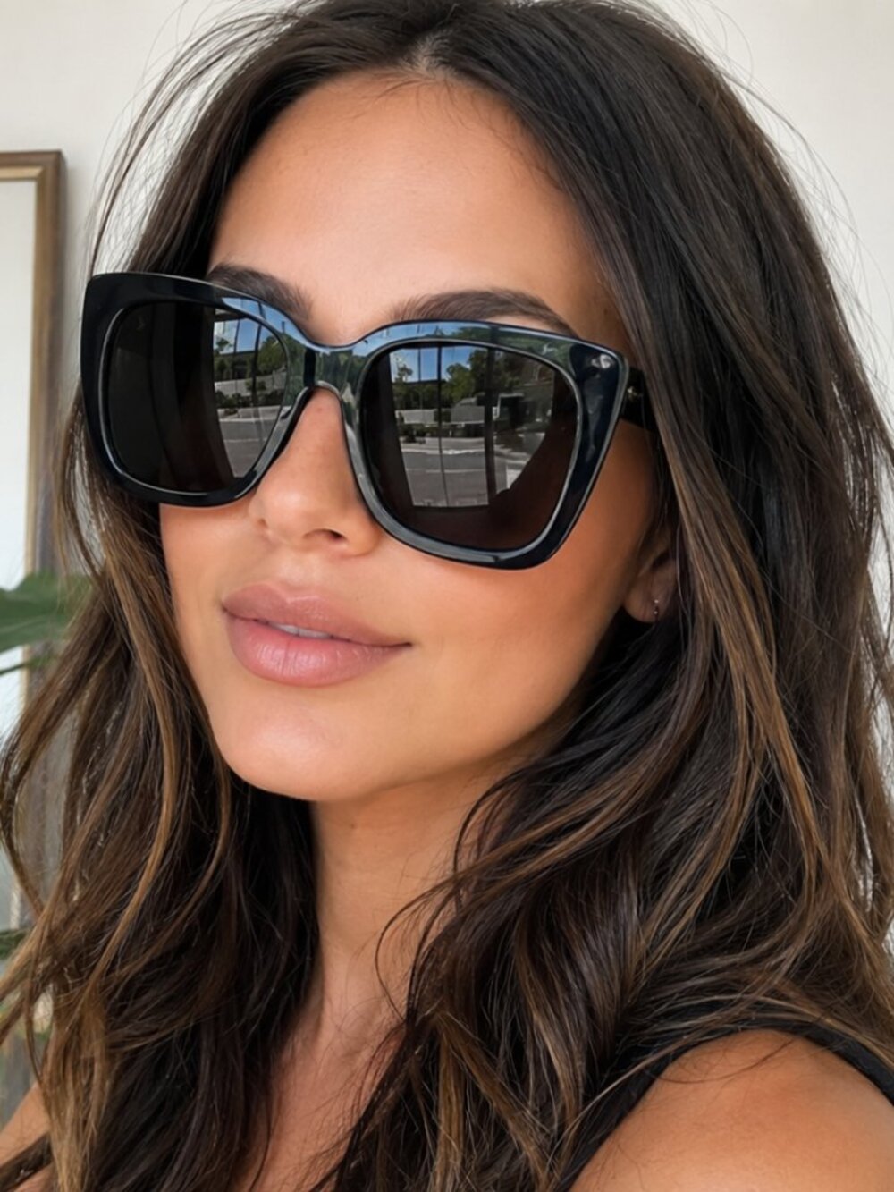 Gucci Black Oversized Women's Sunglasses,